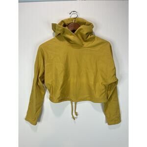Lululrmon The Lab Women’s Cross Neck Hoodie Yellow Size 6 Active Casual Gym